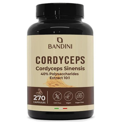 Кордицепс 650mg - 270 капсули | Bandini Pharma - Италия