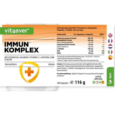 Kомплекс за подсилване на имунната система - 180 капсули | Vit4ever - Германия