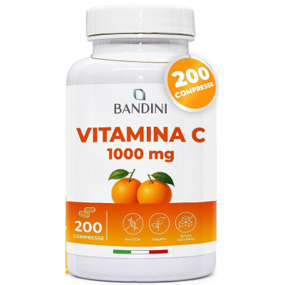 Витамин С 1000mg - 200 таблетки | Bandini Pharma - Италия