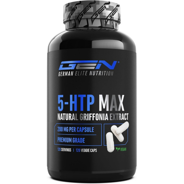 5-HTP (екстракт от грифония) - 200mg, 120 капсули | German Elite Nutrition - Германия