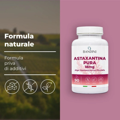 Астаксантин 18mg - 90 капсули | Bandini Pharma - Италия