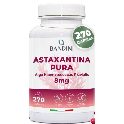 Астаксантин 8mg - 270 капсули | Bandini Pharma - Италия