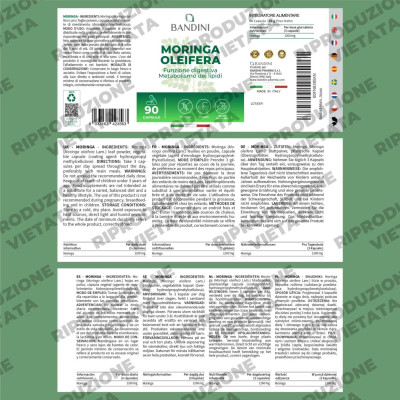 Моринга - 90 капсули | Bandini Pharma - Италия