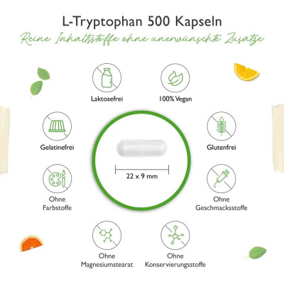 Л-Триптофан 500mg - 365 капсули | Vit4ever - Германия