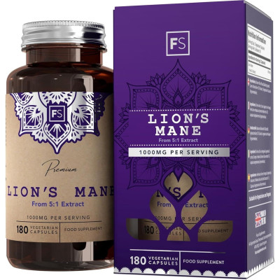 Херициум лъвска грива 500mg (5:1 екстракт) - 180 капсули | Focus Supplements - UK