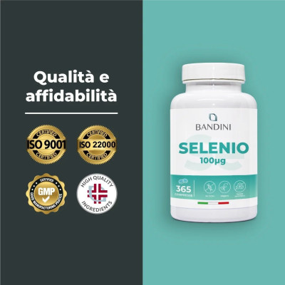 Селен 100mcg - 365 таблетки | Bandini Pharma - Италия