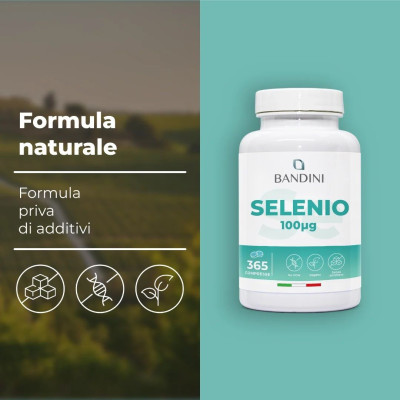 Селен 100mcg - 365 таблетки | Bandini Pharma - Италия