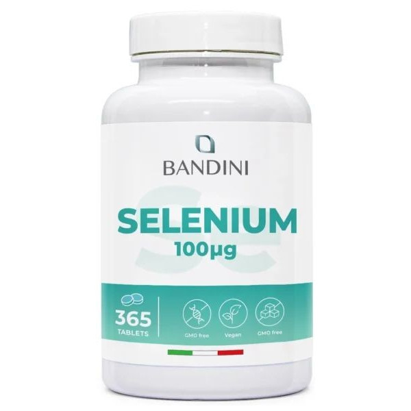 Селен 100mcg - 365 таблетки | Bandini Pharma - Италия