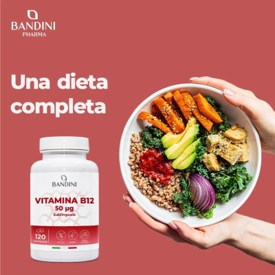 Сублингвален витамин B12 – 120 таблетки | Bandini Pharma - Италия