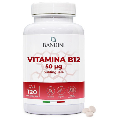 Сублингвален витамин B12 – 120 таблетки | Bandini Pharma - Италия