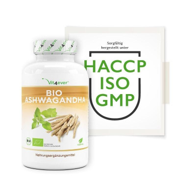 Био Ашваганда 650mg - 365 капсули | Vit4ever - Германия