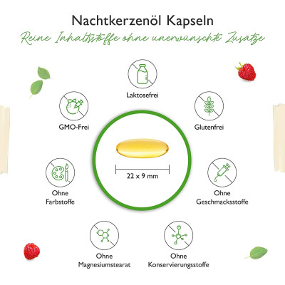 Масло от вечерна иглика 1000mg - 365 капсули | Vit4ever - Германия