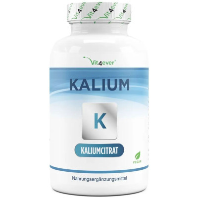 Калий (цитрат) 400mg - 240 капсули | Vit4ever - Германия