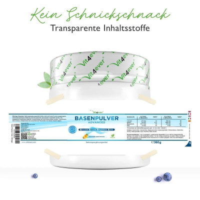 Минерали на прах (калций, калий, магнезий, цинк) - 360gr | Vit4ever - Германия