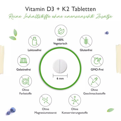 Витамин Д3 10,000IU + Витамин К2 200mcg - 180 таблетки | Vit4ever - Германия