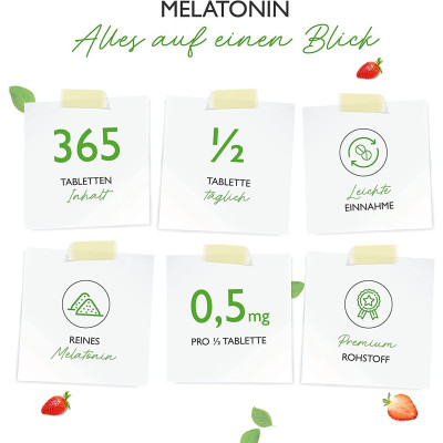 Мелатонин 1mg - 365  таблетки