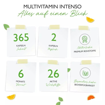 Мултивитамини Интенсо + Коензим Q10 - 365 капсули