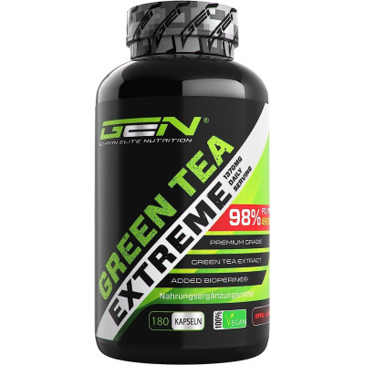 Екстракт от зелен чай + Биоперин - 180 капсули | GEN German Elite Nutrition