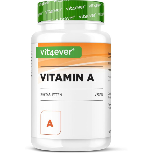 Витамин А 10,000 IU (3000mcg) - 365 таблетки | Vit4ever - Германия