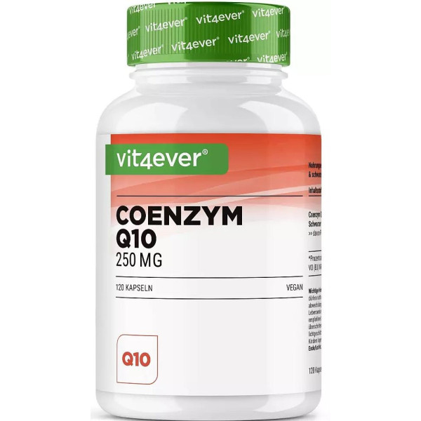 Coenzyme Q10 / Коензим Q10 250mg - 120 капсули | Vit4ever - Германия