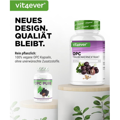 OPC - Екстракт от гроздови семки 500mg - 300 капсули | Vit4ever - Германия
