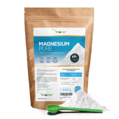Магнезиев цитрат на прах - 600gr | Vit4ever - Германия
