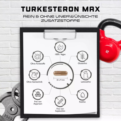 Turkesteron Max / Туркестерон Макс 503mg - 90 капсули | GEN - Германия