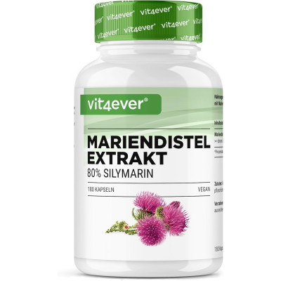 Бял Трън (екстракт) за здравето на черния дроб 500mg - 180 капсули | Vit4ever- Germany