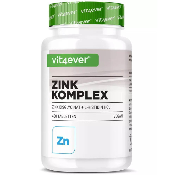 Цинк бисглицинат с Л-хистидин - 400 микротаблетки | Vit4ever - Германия