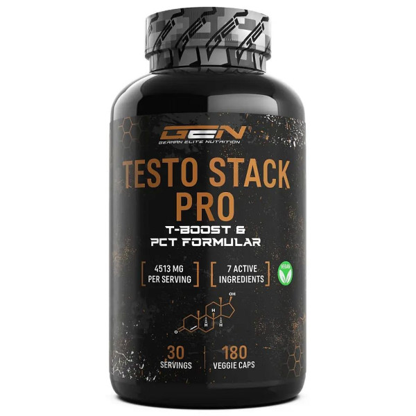 Testo Stack Pro - Формула за увеличаване на тестостерона - 180 капсули | GEN - Германия