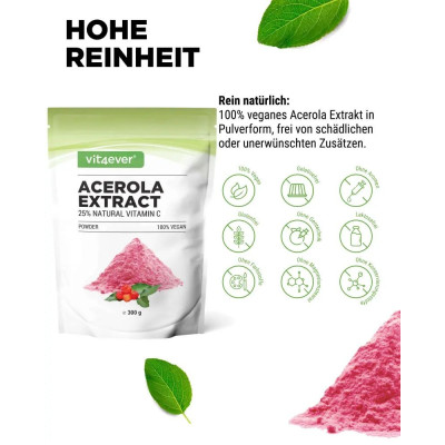 Екстракт от ацерола - 300gr | Vit4ever - Германия