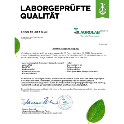 Омега-3 Интенсо DHA 300mg / EPA 400mg - 365 капсули