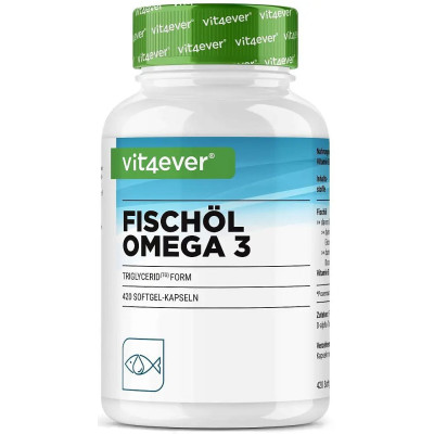 Омега 3 XXL 1000mg - 420  капсули | Vit4ever - Германия