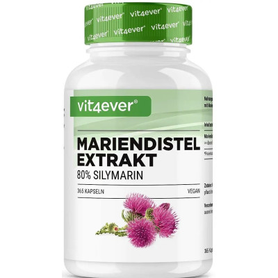 Бял трън 500mg (80% силимарин) - 365 капсули| Vit4ever - Германия