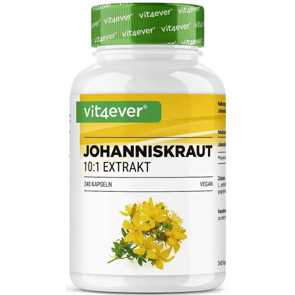 Жълт кантарион екстракт 500mg - 240 капсули | Vit4ever - Германия