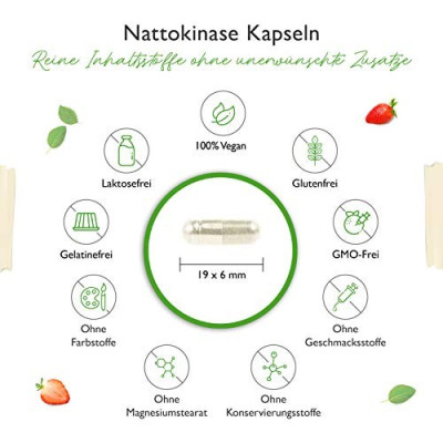 Натокиназа 100mg | 2000FU - 365 капсули | Vit4ever - Germany