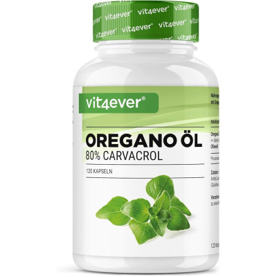 Масло от риган (80% карвакрол) 150мг - 120 капсули | Vit4ever - Германия