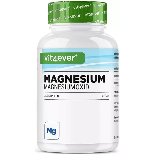 Магнезий (оксид) 665mg - 365 капсули | Vit4ever - Германия