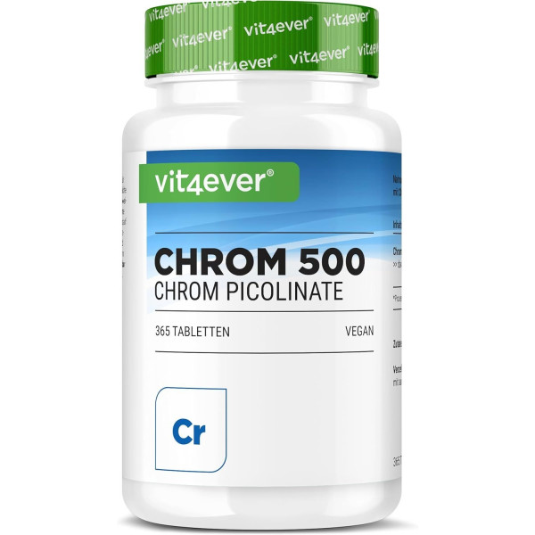 Хром пиколинат 500mcg - 365 таблетки | Vit4ever - Германия