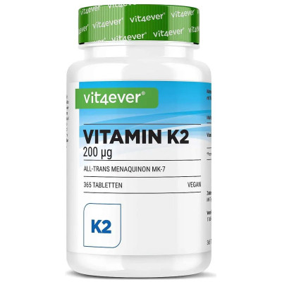 Витамин К2 (МК-7) 100mcg - 365 таблетки | Vit4ever - Германия