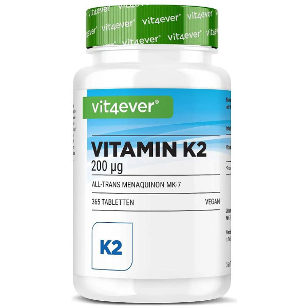Витамин К2 (МК-7) 200mcg (K2VITAL® by Kappa) - 365 таблетки | Vit4ever - Германия