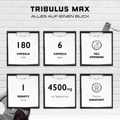 Тribulus Max / Екстракт от бабини зъби 750mg - 180 капсули |German Elite Nutrition - Германия
