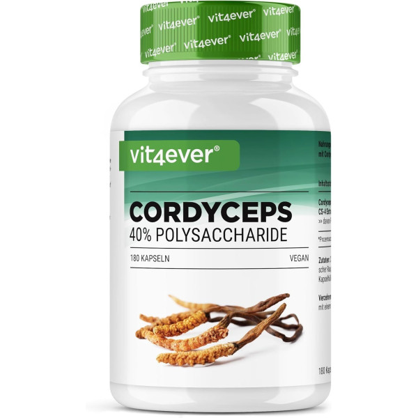 Кордицепс екстракт от гъба 650mg - 180 капсули | Vit4ever - Германия