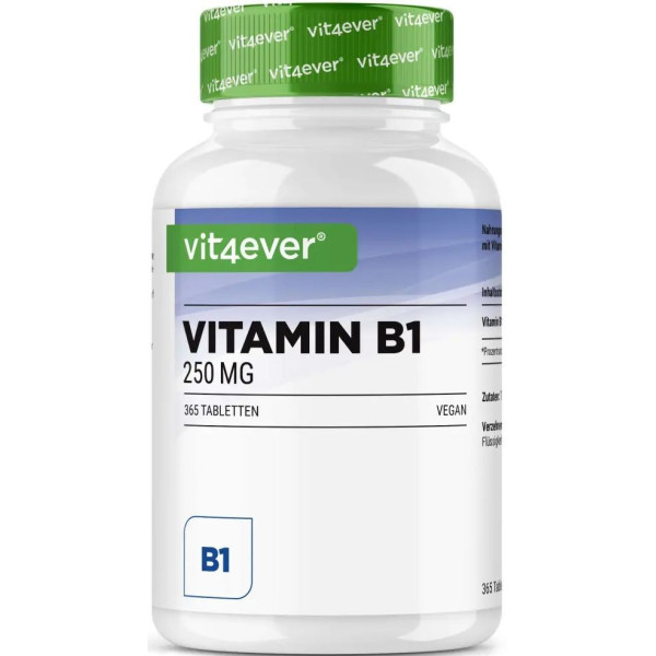 Витамин Б1 250mg - 365 таблетки | Vit4ever - Германия