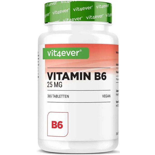 Витамин Б6 25mg - 365 таблетки | Vit4ever - Германия