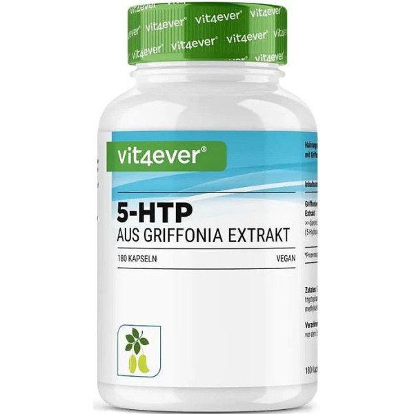 5-HTP 100mg - екстракт от семена на Грифония - 180 капсули | Vit4ever - Германия