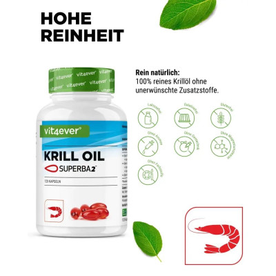 Масло от крил Superba® 500mg (Омега-3) - 120 капсули | Vit4ever - Германия