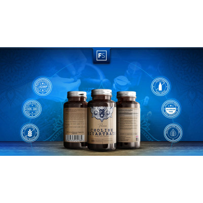 Холин битартрат 700mg - 120 капсули | Focus Supplements - UK