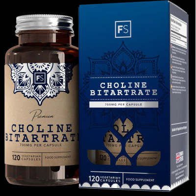 Холин битартрат 700mg - 120 капсули | Focus Supplements - UK