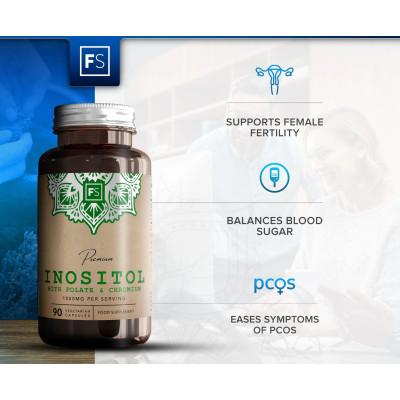 Инозитол, фолиева киселина и хром 500mg - 90 таблетки | Focus Supplements - UK